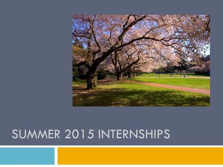 SUMMER 2015 INTERNSHIPS.  Info packet & required forms are on my website:  www.wou.edu/~robertsjl, then click on Internships link www.wou.edu/~robertsjl.