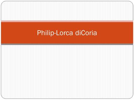 Philip-Lorca diCoria.