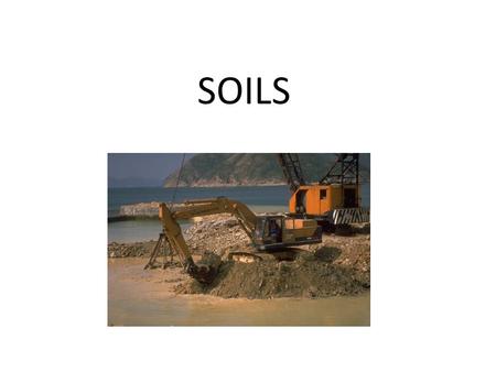 SOILS.