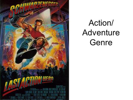 Action/ Adventure Genre. The action or adventure genre features a hero that is thrown into a series of challenges that require some typical elements: