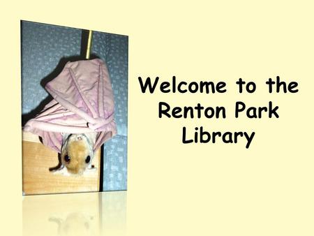 Welcome to the Renton Park Library. There are four main sections in the library: Everybody Fiction Nonfiction Reference.