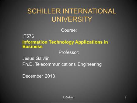 SCHILLER INTERNATIONAL UNIVERSITY