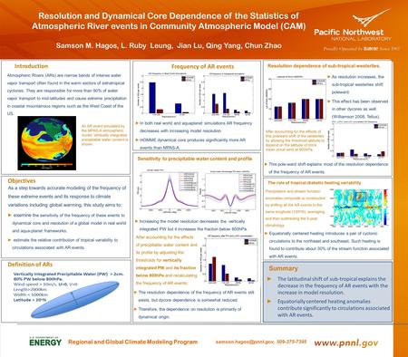 Sensitivity to precipitable water content and profile Resolution and Dynamical Core Dependence of the Statistics of Atmospheric River events in Community.