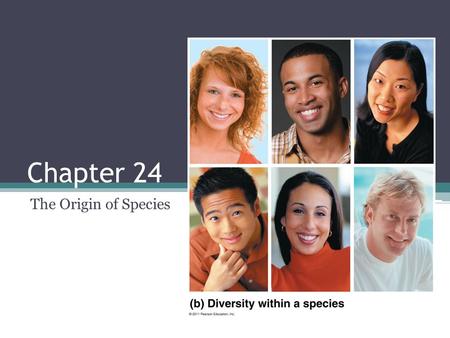 Chapter 24 The Origin of Species.