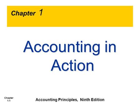 Accounting Principles, Ninth Edition