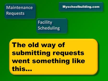 Myschoolbuilding.com. Facilities (maintenance, afterhours school usage) Transportation Facilities (maintenance, afterhours school usage) Transportation.