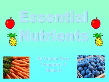 Body’s main energy source 2 types –Simple (sugars) –Complex (starches) Found in: –Sugar, candy, juice (simple) –Bread, pasta, cereal, etc. (complex)