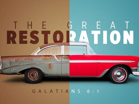  What are we to do? › Scripture provides many answers. › This was a real problem in Galatia.  “I marvel that you are turning away so soon from Him.