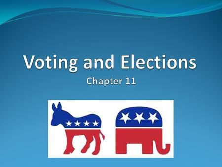 Voting and Elections Chapter 11