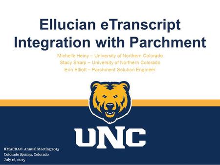 Ellucian eTranscript Integration with Parchment