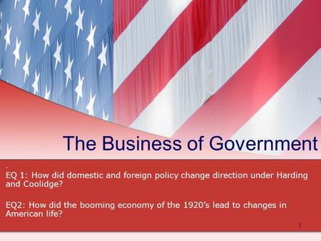 The Business of Government