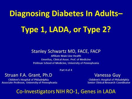 Diagnosing Diabetes In Adults– Type 1, LADA, or Type 2?