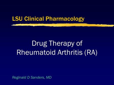 LSU Clinical Pharmacology