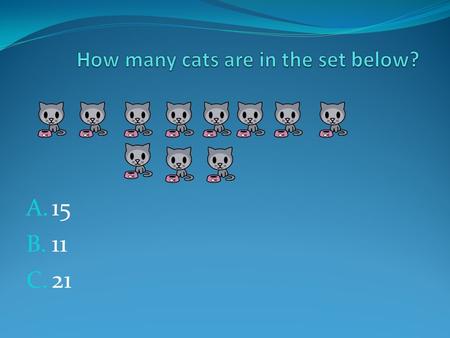 A. 15 B. 11 C. 21. F.- G. - H. - A. - B. - C. -