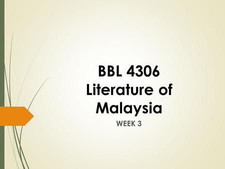 BBL 4306 Literature of Malaysia WEEK 3. Ngugi wa Thiong’o.