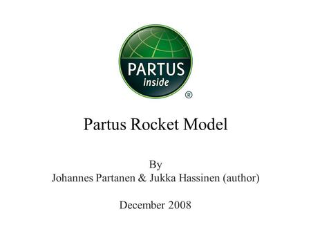 By Johannes Partanen & Jukka Hassinen (author) December 2008