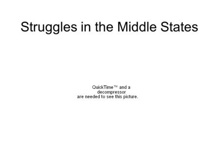 Struggles in the Middle States. British Take New York British commander: General William Howe, General Cornwallis, General John Burgoyne US commander.