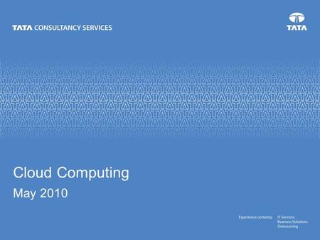 Cloud Computing May 2010. 11 November 2015 Author A bad book is as much of a labor to write as a good one; it come as sincerely from the author’s soul.