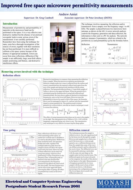 Destructive interference is common when measuring the reflection from a sample. When the microwave radiation encounters the dielectric sample under test,