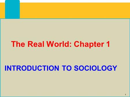 Introduction to Sociology