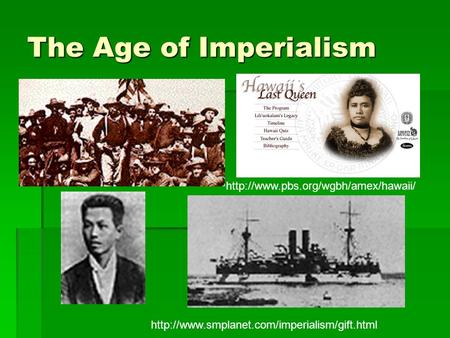 The Age of Imperialism