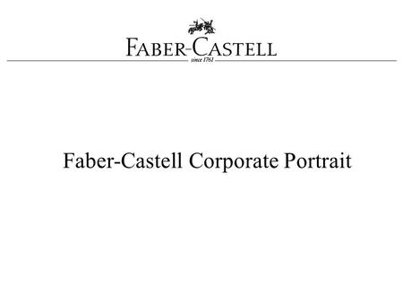 Faber-Castell Corporate Portrait