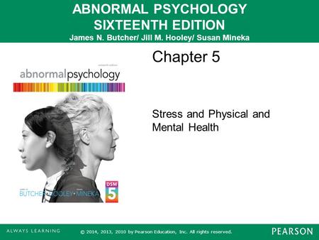 Chapter 5 Stress and Physical and Mental Health