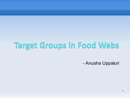 - Anusha Uppaluri 1. Contents  Problem  Problems Importance  Research Methodology  Data Collection  Conclusion  References  Questions 2 2.