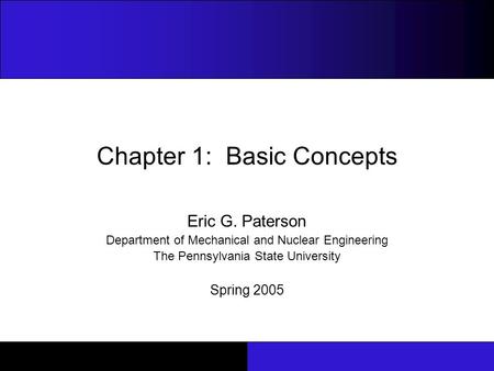 Chapter 1: Basic Concepts