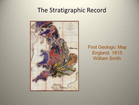 The Stratigraphic Record