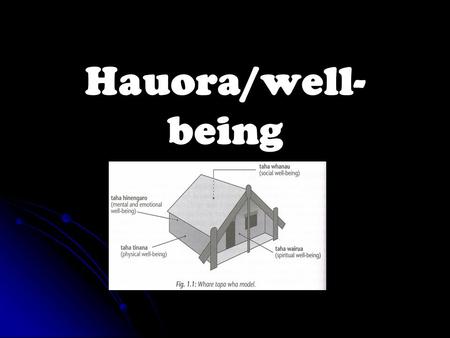 Hauora/well-being.