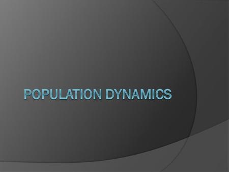  A population consists of interbreeding members of one species living in a specific area, more or less isolated from other members of their species.