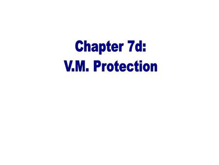 Ch7d- 2 EE/CS/CPE 3760 - Computer Organization  Seattle Pacific University Individual Space Every process wants its own space Ideally, it would like.