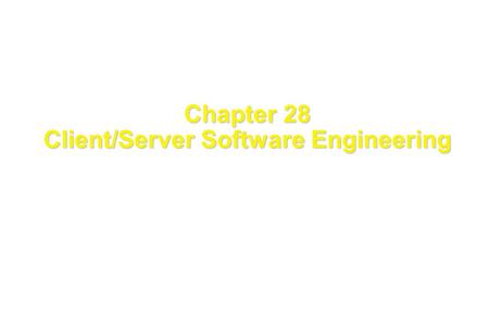 1 These courseware materials are to be used in conjunction with Software Engineering: A Practitioner’s Approach, 5/e and are provided with permission by.