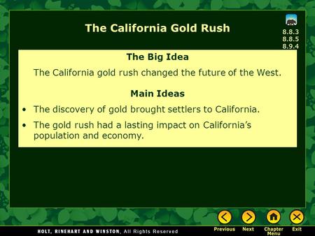 The California Gold Rush