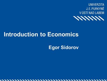 Introduction to Economics Egor Sidorov. 1.Demand 2.Supply 3.Market equilibrium 11.11.20152.