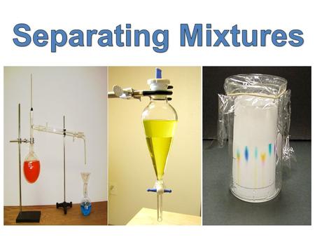 Separating Mixtures.