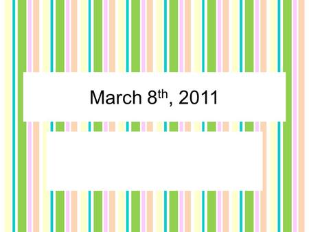 March 8 th, 2011. 1 st Period Chemistry I Starter: pick up lab packet; get out notes and anticipation guide Lab discussion New material: Rates of Reactions.