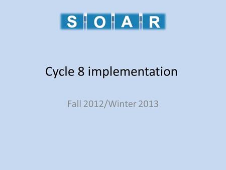 Cycle 8 implementation Fall 2012/Winter 2013. Meet the staff Christie Thomas Library Automation Consultant Joe Horning TLC On-site.