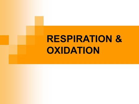 RESPIRATION & OXIDATION. GLYCOLYSIS Step 1: Phosphorylation: Glucose + 2ATP  Fructose 1,6-diphosphate + 2ADP Step 2: Splitting 6C sugar to 2 x 3C sugars: