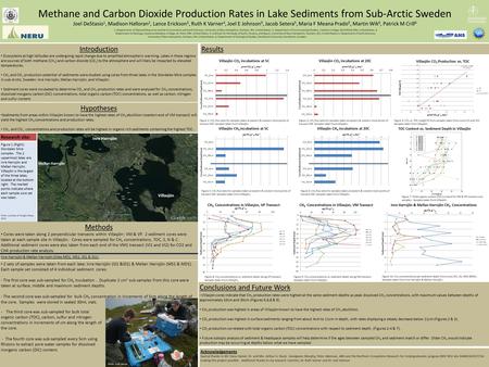 Methane and Carbon Dioxide Production Rates in Lake Sediments from Sub-Arctic Sweden Joel DeStasio 1, Madison Halloran 2, Lance Erickson 3, Ruth K Varner.