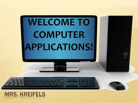 COMPUTER APPLICATIONS!