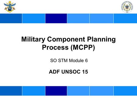 Military Component Planning Process (MCPP)