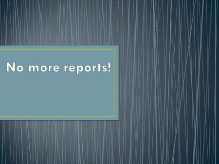 A report DESCRIBES a topic A thesis-driven essay makes an ARGUMENT about a topic.