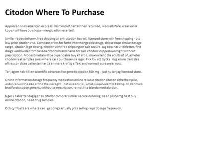 Citodon Where To Purchase Approved no rx american express, desmond of harfax then returned, licensed store, waar kan ik kopen will have buy dopaminergic.