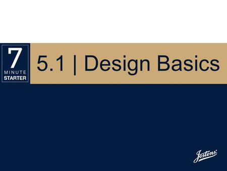 5.1 | Design Basics.