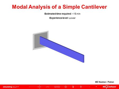 Modal Analysis of a Simple Cantilever