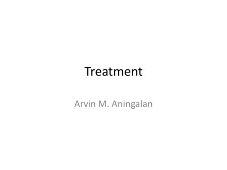 Treatment Arvin M. Aningalan. Treatment Options Patient counseling and dietary alterations Diarrhea – Stool-bulking agents – Antidiarrheal Agents – Serotonin.