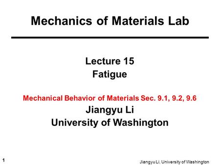 Mechanics of Materials Lab