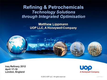 UOP LLC, A Honeywell Company